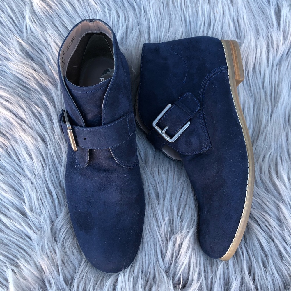 Franco Sarto Faux Suede Ankle Boots